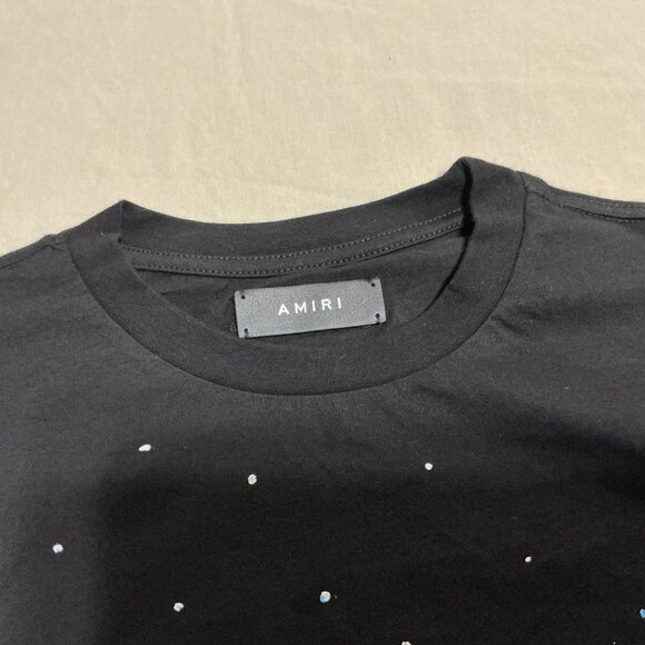 Black Amiri tee blue splatter - Picture 5 of 6